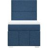 Box spring postel s matrací 90x190 cm textil [3291516] (Barva Světle šedá)