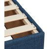 Box spring postel s matrací 90x190 cm textil [3291516] (Barva Světle šedá)
