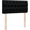 Box spring postel s matrací 100 x 200 cm textil [3289288] (Barva Černá)
