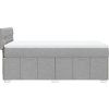 Box spring postel s matrací 100 x 200 cm textil [3289288] (Barva Černá)