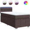 Box spring postel s matrací 100 x 200 cm textil [3289288] (Barva Černá)
