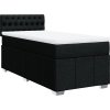 Box spring postel s matrací 100 x 200 cm textil [3289288] (Barva Černá)