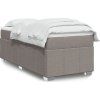 Box spring postel s matrací 90x190 cm textil [3285435] (Barva Světle šedá)