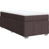 Box spring postel s matrací 90x190 cm textil [3285435] (Barva Světle šedá)