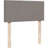 Box spring postel s matrací 90x190 cm textil [3286919] (Barva Tmavě hnědá)