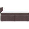 Box spring postel s matrací 90x190 cm textil [3286919] (Barva Tmavě hnědá)