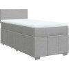 Box spring postel s matrací 90x190 cm textil [3286919] (Barva Tmavě hnědá)
