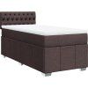 Box spring postel s matrací 90x190 cm textil [3286931] (Barva Tmavě šedá)
