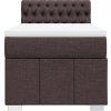 Box spring postel s matrací 90x190 cm textil [3286931] (Barva Tmavě šedá)