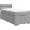 Box spring postel s matrací 90x190 cm textil [3286931] (Barva Tmavě šedá)
