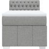 Box spring postel s matrací 90x190 cm textil [3286931] (Barva Tmavě šedá)
