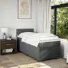 Box spring postel s matrací 90x190 cm textil [3286931] (Barva Tmavě šedá)