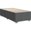 Box spring postel s matrací 90x190 cm textil [3286931] (Barva Tmavě šedá)