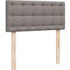 Box spring postel s matrací 90x190 cm textil [3286938] (Barva Tmavě šedá)