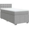 Box spring postel s matrací 90x190 cm textil [3286938] (Barva Tmavě šedá)