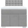 Box spring postel s matrací 90x190 cm textil [3286938] (Barva Tmavě šedá)