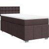 Box spring postel s matrací 90x190 cm textil [3286938] (Barva Tmavě šedá)