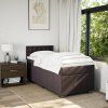 Box spring postel s matrací 90x190 cm textil [3286938] (Barva Tmavě šedá)