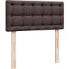 Box spring postel s matrací 90x190 cm textil [3286938] (Barva Tmavě šedá)