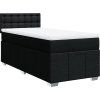 Box spring postel s matrací 90x190 cm textil [3286938] (Barva Tmavě šedá)