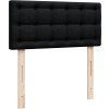 Box spring postel s matrací 90x190 cm textil [3286938] (Barva Tmavě šedá)