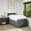 Box spring postel s matrací 100 x 200 cm textil [3286999] (Barva Modrá)