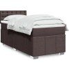 Box spring postel s matrací 100 x 200 cm textil [3286999] (Barva Modrá)