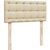 Box spring postel s matrací 100 x 200 cm textil [3286999] (Barva Modrá)