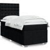 Box spring postel s matrací 90x190 cm textil [3291540] (Barva Tmavě hnědá)