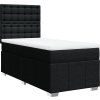 Box spring postel s matrací 90x190 cm textil [3291540] (Barva Tmavě hnědá)