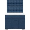 Box spring postel s matrací 90x190 cm textil [3291540] (Barva Tmavě hnědá)