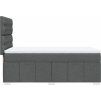 Box spring postel s matrací 90x190 cm textil [3291535] (Barva Krémová)