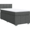 Box spring postel s matrací 100 x 200 cm textil [3289281] (Barva Černá)