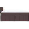 Box spring postel s matrací 100 x 200 cm textil [3289281] (Barva Černá)