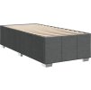 Box spring postel s matrací 100 x 200 cm textil [3289281] (Barva Černá)