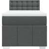 Box spring postel s matrací 100 x 200 cm textil [3289295] (Barva Černá)