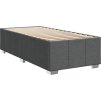 Box spring postel s matrací 100 x 200 cm textil [3289295] (Barva Černá)