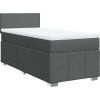 Box spring postel s matrací 100 x 200 cm textil [3289274] (Barva Černá)
