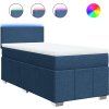 Box spring postel s matrací 100 x 200 cm textil [3289274] (Barva Černá)