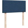 Box spring postel s matrací 100 x 200 cm textil [3289274] (Barva Černá)