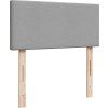 Box spring postel s matrací 100 x 200 cm textil [3289274] (Barva Černá)