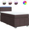 Box spring postel s matrací 100 x 200 cm textil [3289274] (Barva Černá)