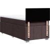 Box spring postel s matrací 100 x 200 cm textil [3289274] (Barva Černá)