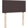 Box spring postel s matrací 100 x 200 cm textil [3289274] (Barva Černá)