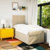 Box spring postel s matrací 90x190 cm textil [3291523] (Barva Světle šedá)