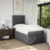 Box spring postel s matrací 90x190 cm textil [3291523] (Barva Světle šedá)