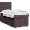 Box spring postel s matrací 90x190 cm textil [3291523] (Barva Světle šedá)