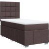 Box spring postel s matrací 90x190 cm textil [3291523] (Barva Světle šedá)
