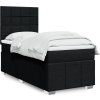 Box spring postel s matrací 90x190 cm textil [3291523] (Barva Světle šedá)