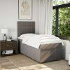 Box spring postel s matrací 90x190 cm textil [3291523] (Barva Světle šedá)